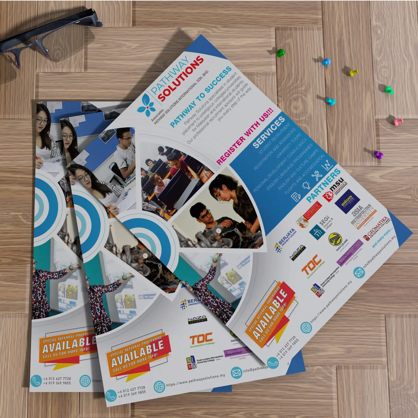 Pathway Solutions printed flyers