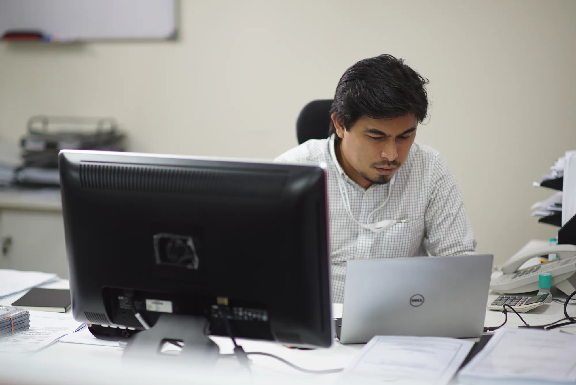 PESB staff member working at a desk